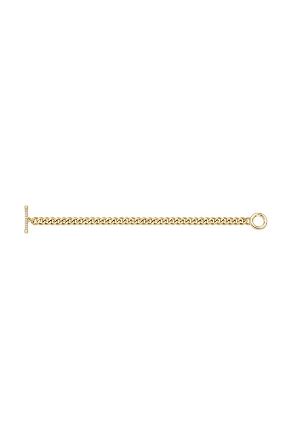 Fossil brățară pentru femei, din oțel chirurgical cu cristal Carlie aur JF04957710