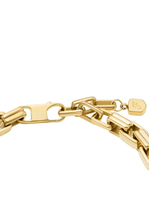 Accesorii Fossil brățară pentru femei, din oțel chirurgical fără piatră Raquel JF04955710 aur