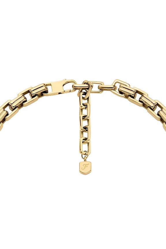 Accesorii Fossil colier pentru femei, din oțel chirurgical fără piatră Raquel JF04954710 aur