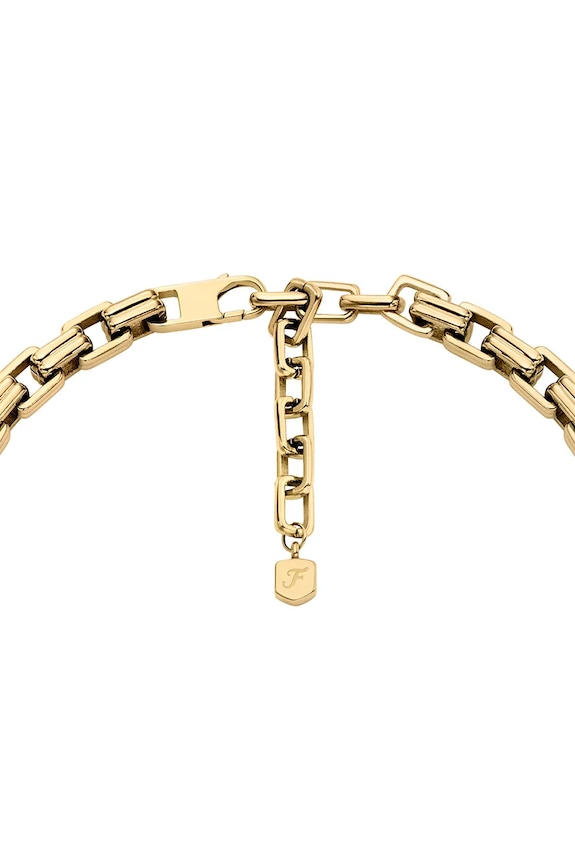 Accesorii Fossil colier pentru femei, din oțel chirurgical fără piatră Raquel JF04954710 aur