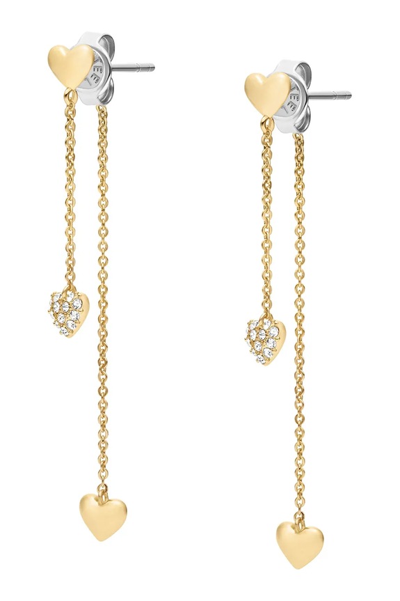 Fossil cercei pentru femei, cu cristal Sutton JA7300710 aur AA00
