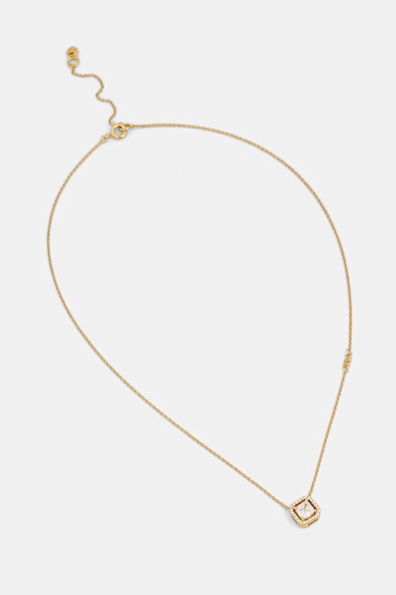 Michael Kors colier cu pandantiv de damă din argint placat cu aur cu zirconiu cubic aur MKC1843710