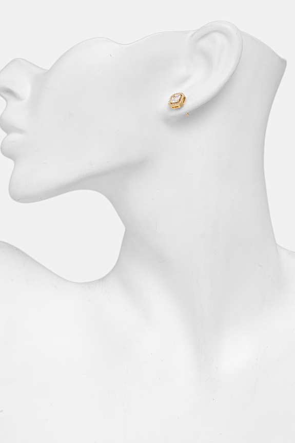 Accesorii Michael Kors cercei pentru femei, din argint placat cu aur cu zirconiu cubic MKC1845710 aur