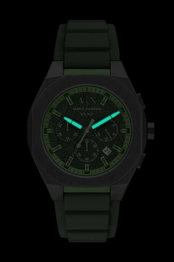 Armani Exchange športové hodinky dámske Sync zelená AX4292