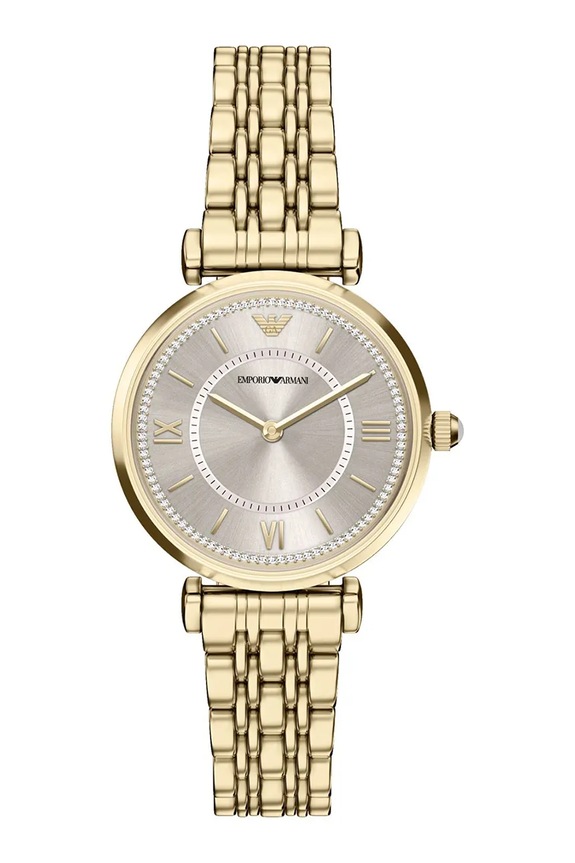 Emporio Armani hodinky dámske Gianni T-Bar zlatá AR11766