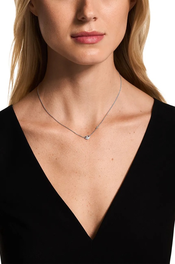 Doplňky Emporio Armani řetízek dámský stříbrný s kubickým zirkonem Sentimental EG3646040 stříbrná