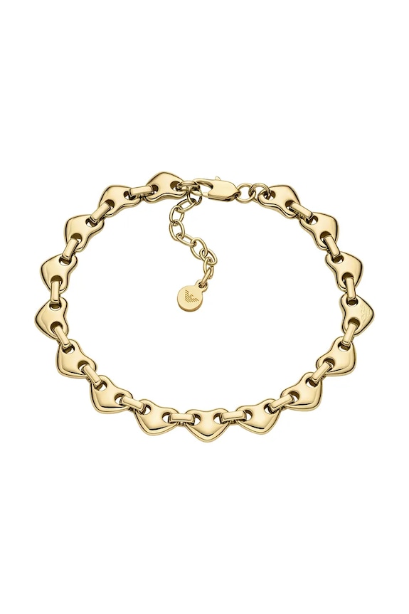 Emporio Armani bransoletka damska mosiężna bez kamienia Sentimental złoty EGS3331710