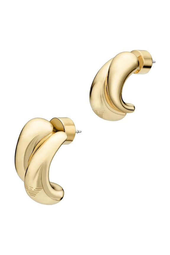 Emporio Armani cercei pentru femei, din alamă fără piatră Iconic Trend aur EGS3339710