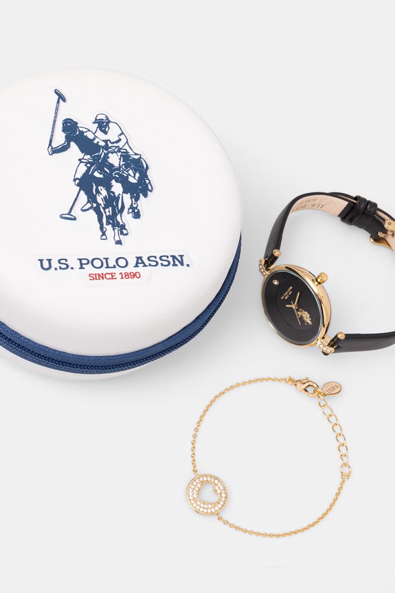 U.S. Polo Assn. zestaw zegarek i bransoletka damski HELEN USP6397TW