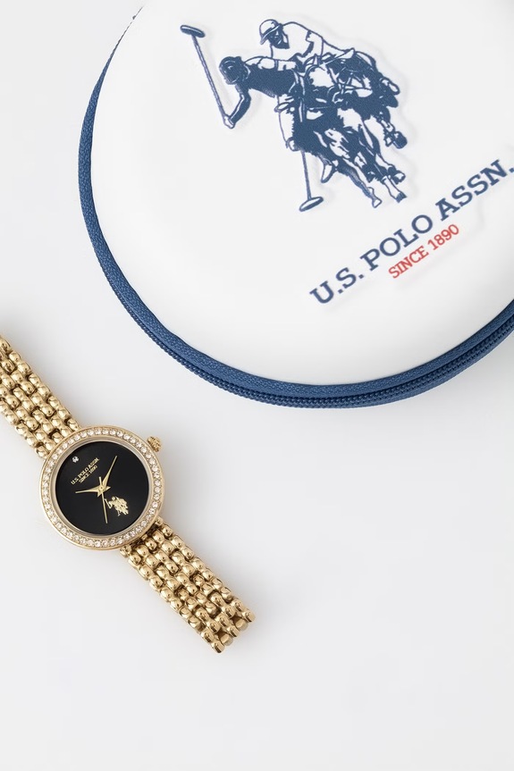 U.S. Polo Assn. zegarek damski HARMONY złoty USP8433BK