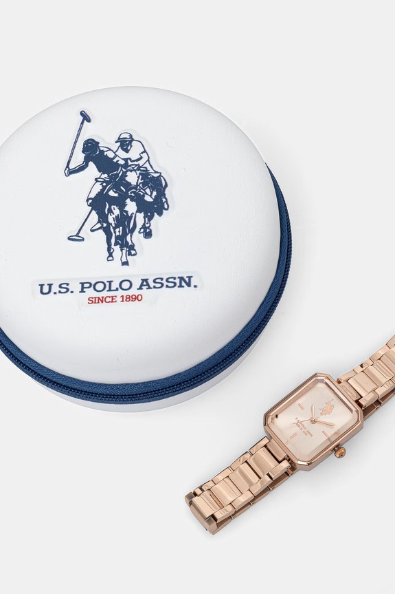 U.S. Polo Assn. zegarek damski GEMMA złoty USP8440RG