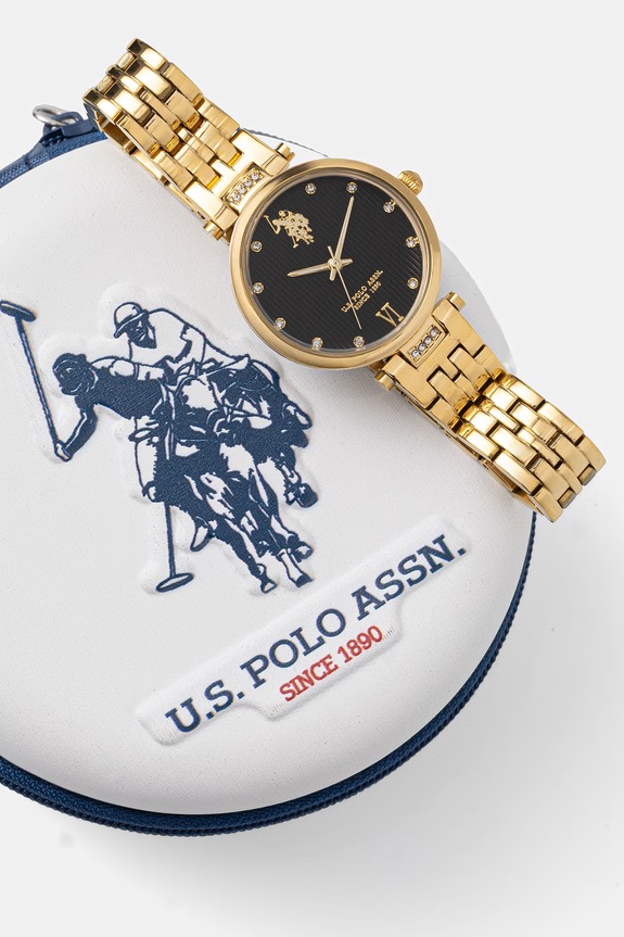 U.S. Polo Assn. zegarek damski MARGOT złoty USP8247BK