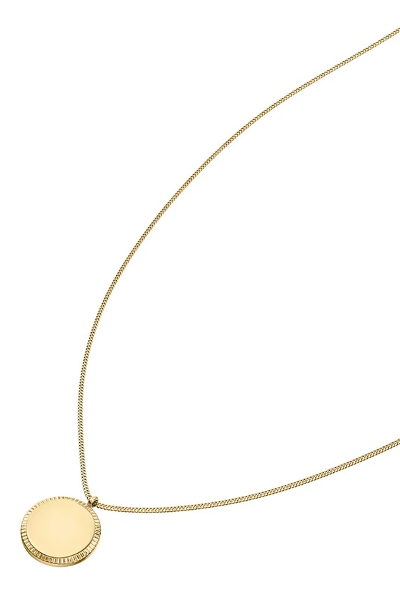 Fossil náhrdelník dámsky z nehrdzavejúcej ocele bez kameňa Ellis zlatá JF04977710