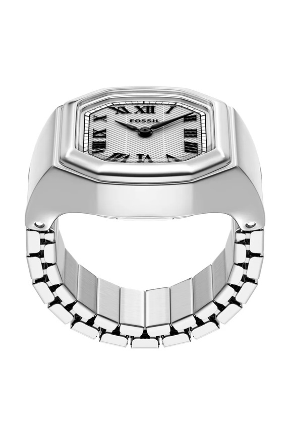 Akcesoria Fossil zegarek damski Watch Ring ES5482 srebrny