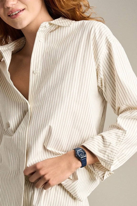 Fossil zegarek damski Harlow granatowy ES5481