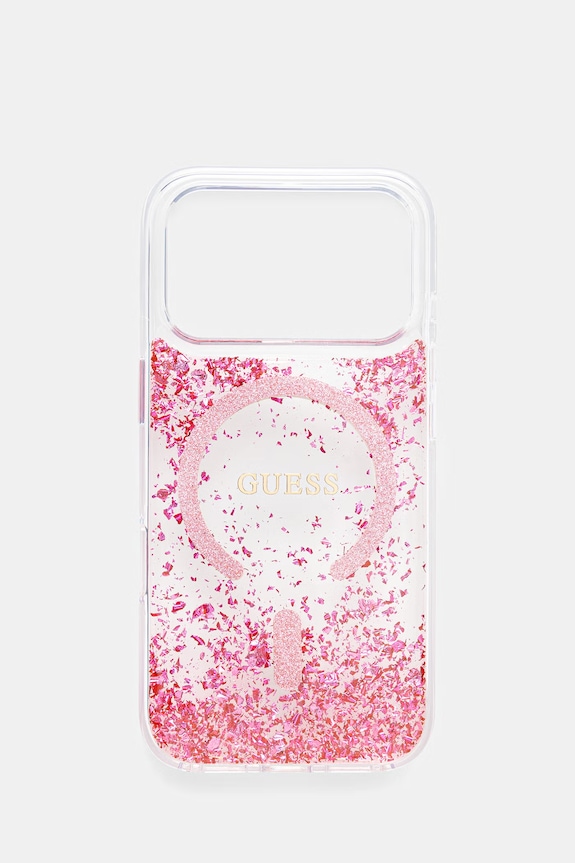 Guess etui na telefon damskie iPhone 17 Pro różowy GUHMP17LRGRGEP