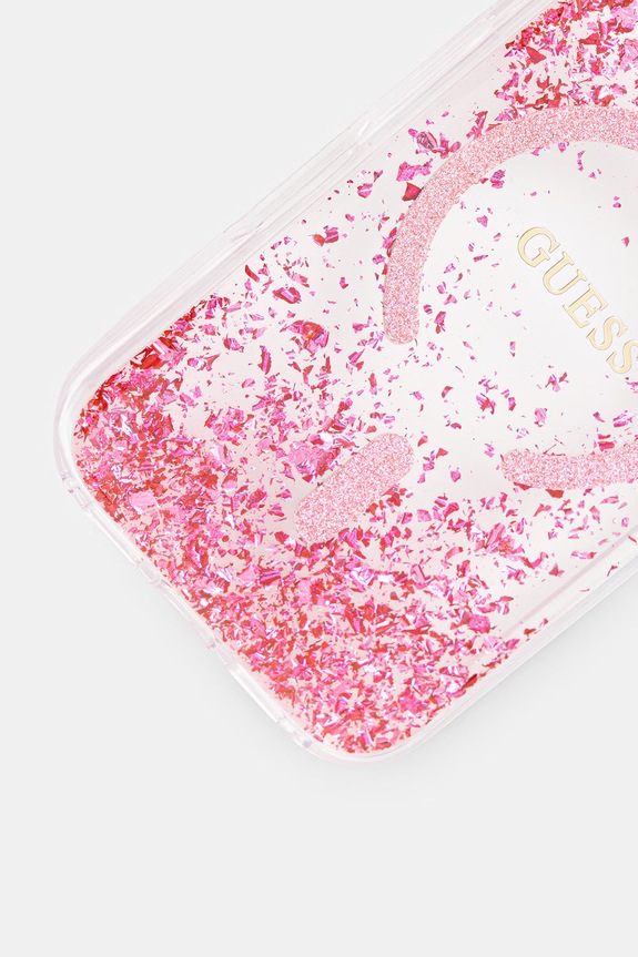 Guess etui na telefon damskie iPhone 17 Pro GUHMP17LRGRGEP różowy AA00