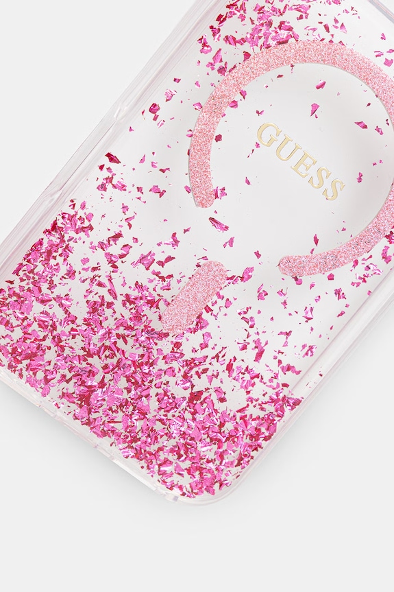 Guess etui na telefon damskie iPhone 17 Pro Max GUHMP17XRGRGEP różowy AA00