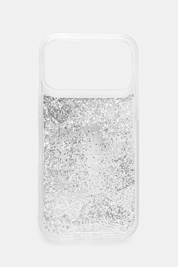Guess etui na telefon iPhone 17 Pro Max srebrny GUHCP17XGLHFLSI