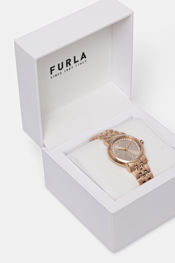 Doplnky Furla hodinky dámske WW00024038L3 zlatá