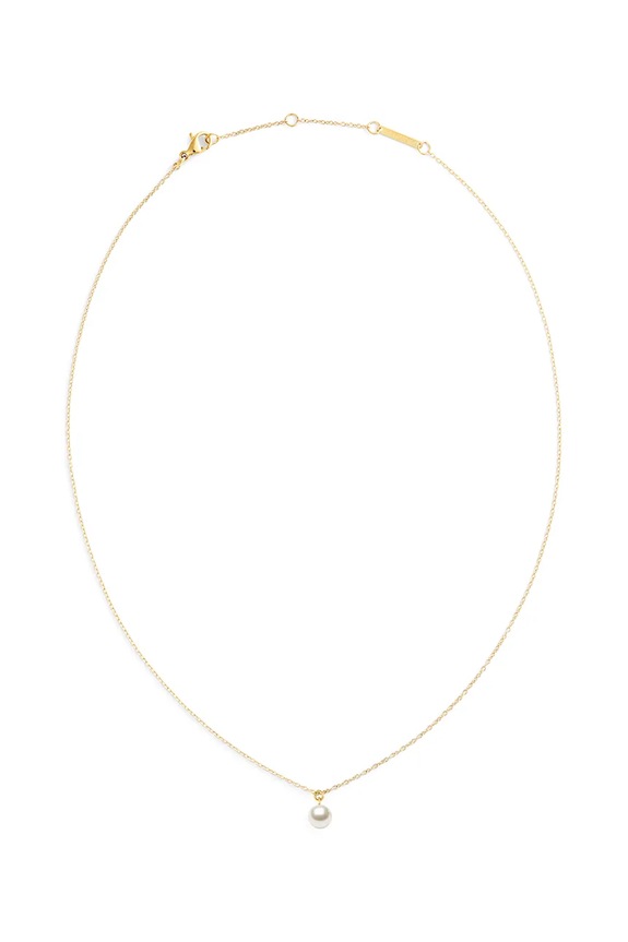 Daniel Wellington κολιέ με κρεμαστό γυναικείο από ανοξείδωτο ατσάλι με μαργαριτάρι χρυσαφί DW00401958