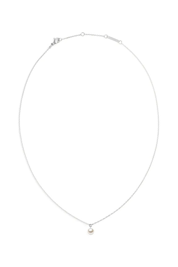 Daniel Wellington κολιέ γυναικείο από ανοξείδωτο ατσάλι με μαργαριτάρι ασημί DW00401957