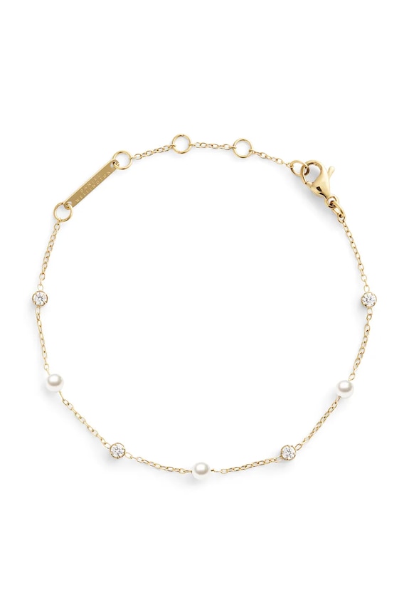 Daniel Wellington βραχιόλι γυναικείο από ανοξείδωτο ατσάλι με κρύσταλλο χρυσαφί DW00401952