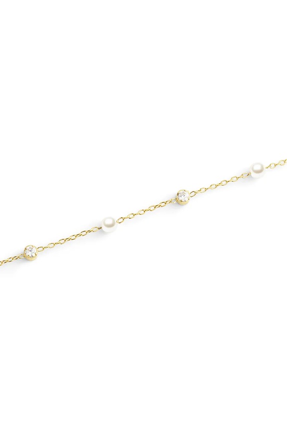 Daniel Wellington βραχιόλι γυναικείο από ανοξείδωτο ατσάλι με κρύσταλλο DW00401952 χρυσαφί AA00