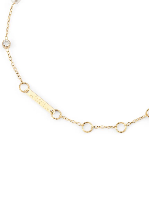 Αξεσουάρ Daniel Wellington βραχιόλι γυναικείο από ανοξείδωτο ατσάλι με κρύσταλλο DW00401952 χρυσαφί