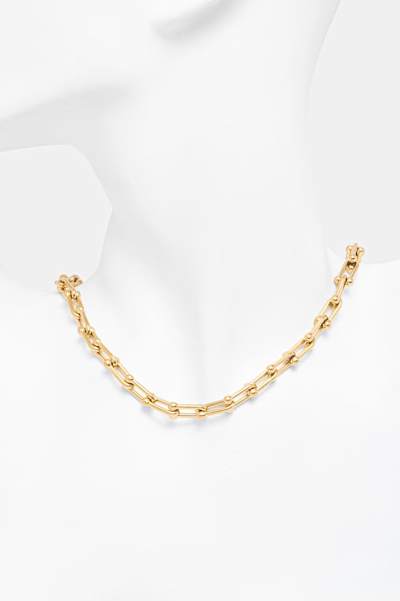 Accesorii Lilou lănțișor pentru femei placat cu aur fără piatră 249/400/LAN/NO11/15/PO aur