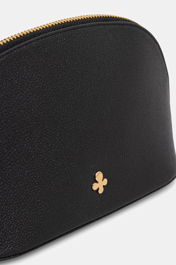 Lilou kopertówka damska skórzana czarny BAG/POUCH/BLACAL/PO