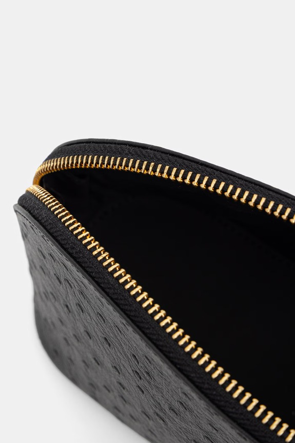 Lilou kopertówka damska skórzana BAG/POUCH/BLAOST/PO czarny