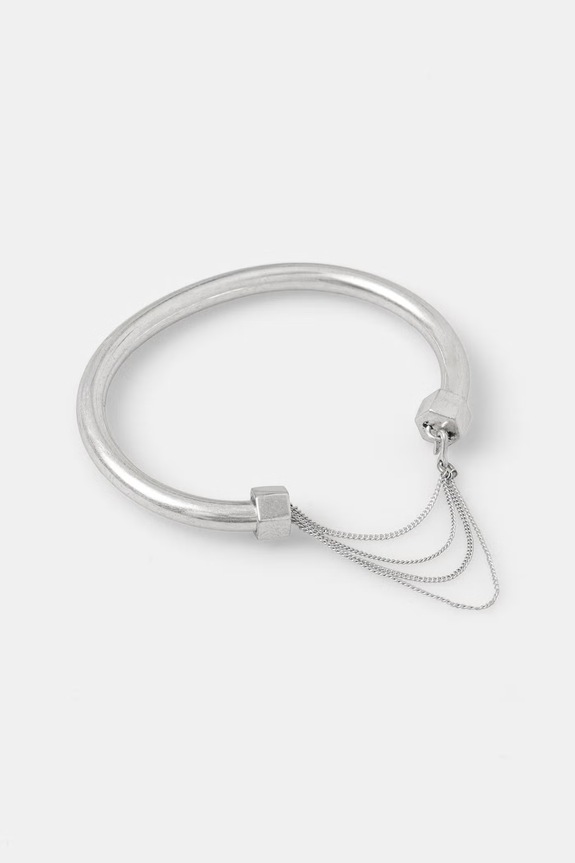 AllSaints náramok dámsky kovový bez kameňa strieborná 37540460SLV041