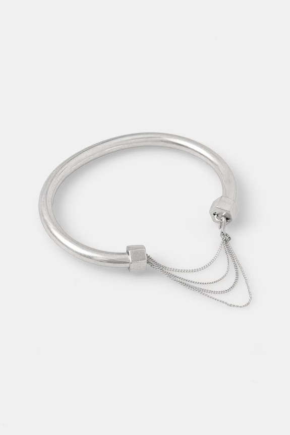 AllSaints náramok dámsky kovový bez kameňa strieborná 37540460SLV041