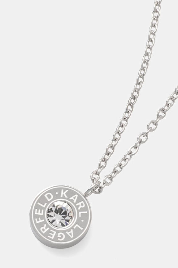 Karl Lagerfeld náhrdelník s príveskom dámsky z nehrdzavejúcej ocele KLBJX07 strieborná AA00