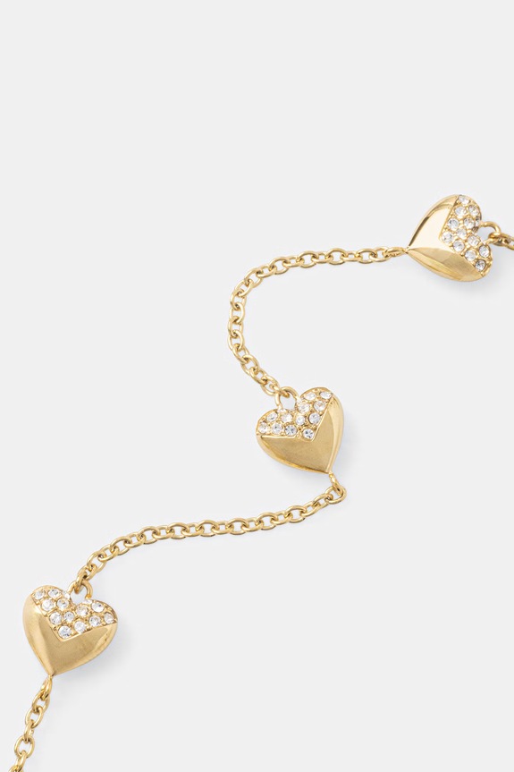 Karl Lagerfeld dámský náramek z nerezové oceli s krystalem KLBJW04 zlatá AA00