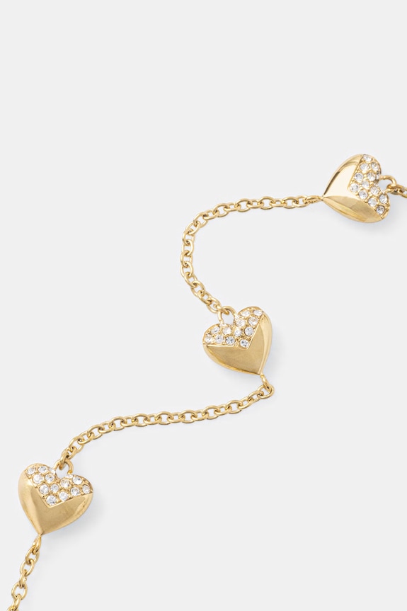 Karl Lagerfeld dámský náramek z nerezové oceli s krystalem KLBJW04 zlatá AA00