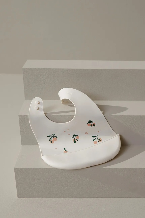 Dievča Detský podbradník Liewood Tilda Printed Silicone Bib 2-pak LW14795 béžová