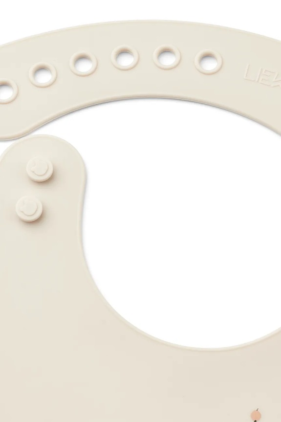 Detský podbradník Liewood Tilda Printed Silicone Bib 2-pak LW14795 béžová AA00