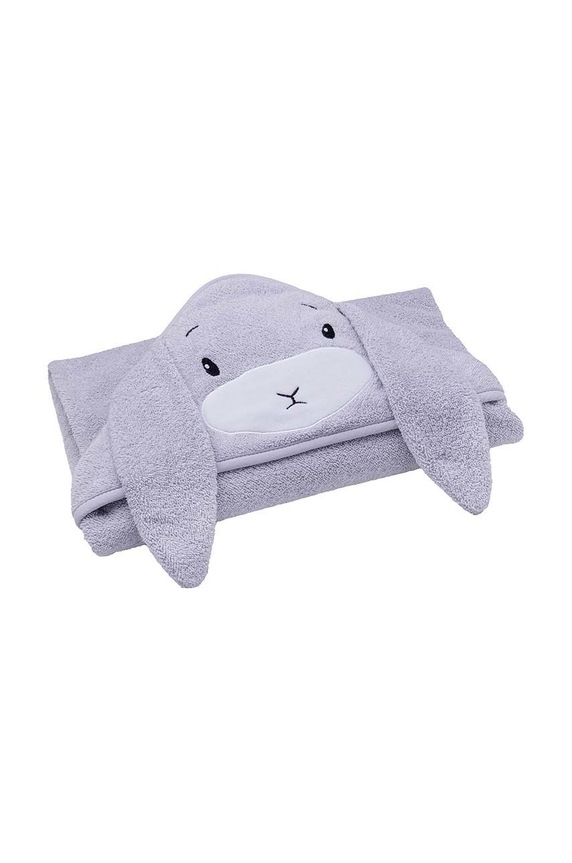 Deklice Brisača za dojenčka Effiki Recznik.z.kaptur.765.17 siva