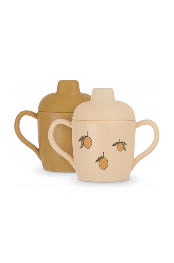 Konges Sløjd cană pentru bebeluși 2-pack 2 PACK SIPPY CUP Produs pentru bebe galben KS3546