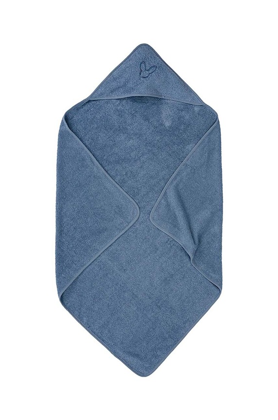 Effiki ręcznik bawełniany dziecięcy 95x95 cm Recznik.z.kaptur.marngr niebieski AA00