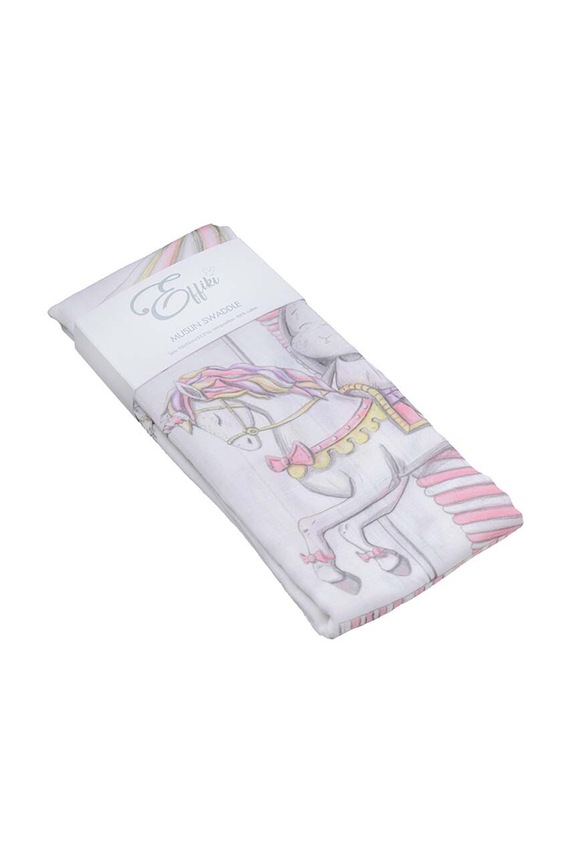 Effiki 95x95 cm D.Otul.musli.karuzela rosa AA00