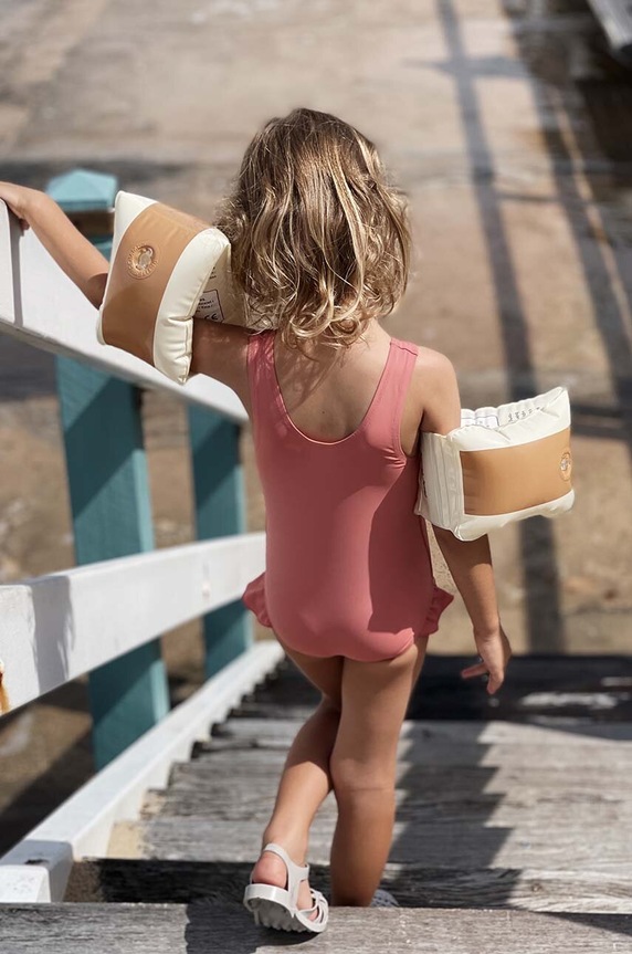 Băieți Petites Pommes brățări de înot ALEX.ARMBANDS maro