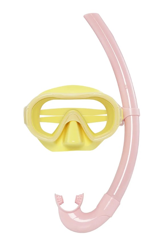 Petites Pommes maska do nurkowania BETTY SNORKELING SET żółty BETTY.SNORKELING.SET