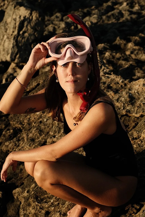 Petites Pommes maska na potápanie BETTY.SNORKELING.SET ružová