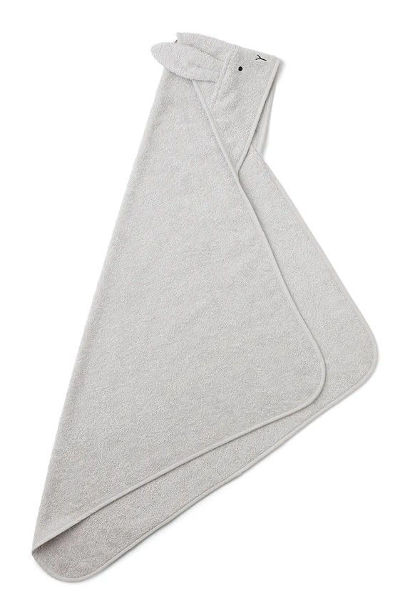 Chlapec Detská osuška s kapucňou Liewood Albert Hooded Towel LW14757 sivá