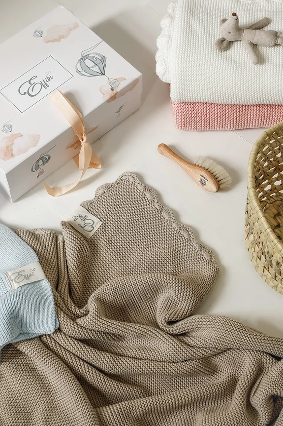 Effiki coperta neonato/a beige Musz.Kocyk.baw.org.Bez