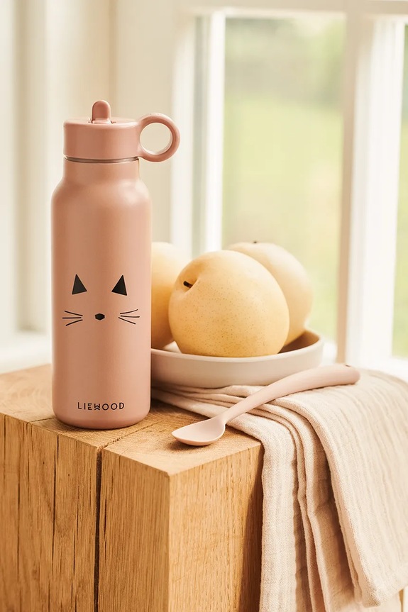 Liewood ισοθερμικό παιδικό μπουκάλι Falk Water Bottle 350 ml ροζ LW19617.G