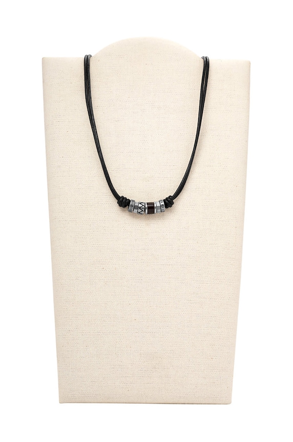 Fossil - Naszyjnik JF84068040 JF84068040 czarny AA00